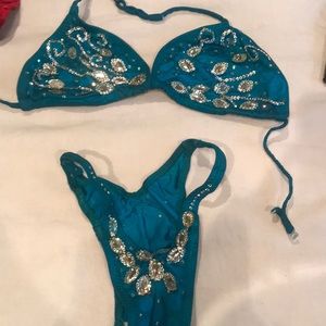 Fitness figure 2 piece competition suit